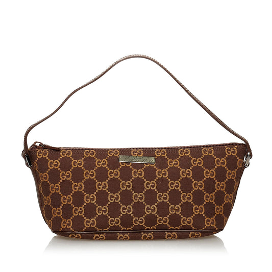 Gucci GG Canvas Boat Baguette (SHG-30770)