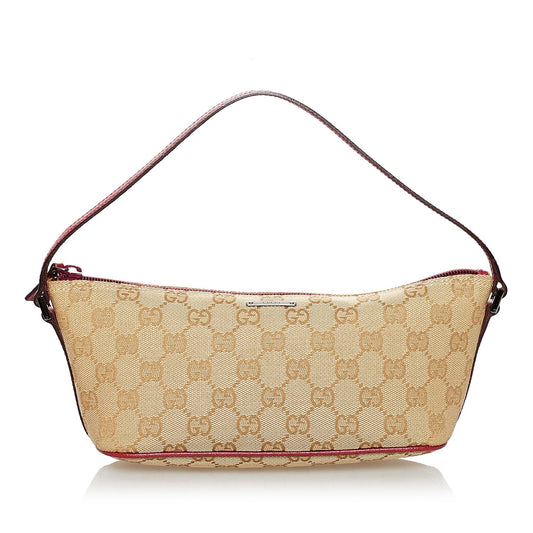 Gucci GG Canvas Boat Baguette (SHG-30849)