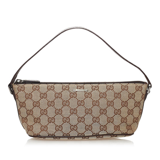Gucci GG Canvas Boat Baguette (SHG-31393)