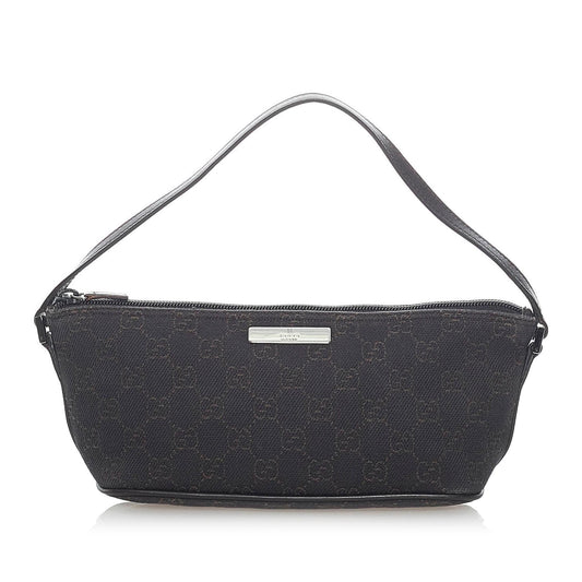 Gucci GG Canvas Boat Baguette (SHG-31599)