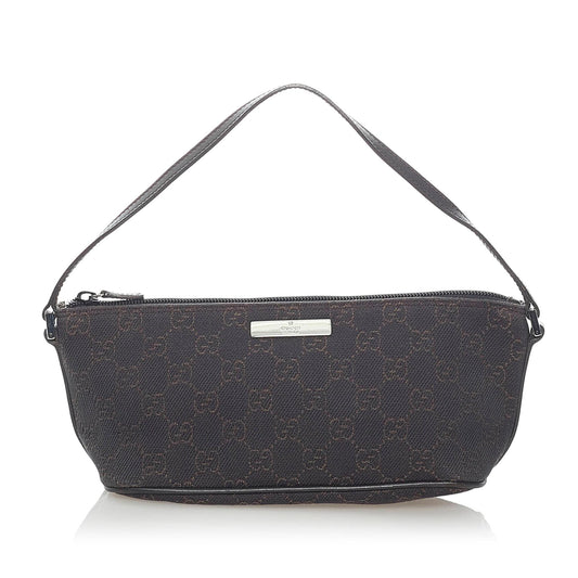 Gucci GG Canvas Boat Baguette (SHG-31611)