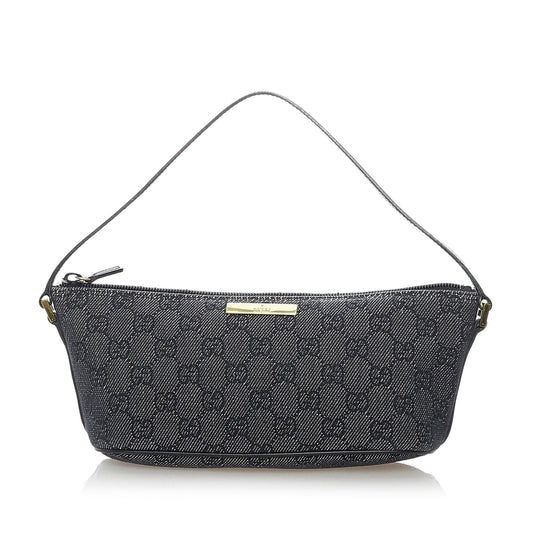 Gucci GG Canvas Boat Baguette (SHG-32025)