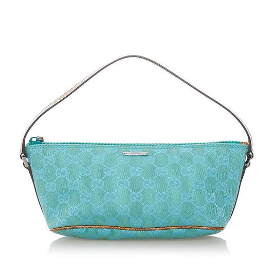 Gucci GG Canvas Boat Baguette (SHG-32052)