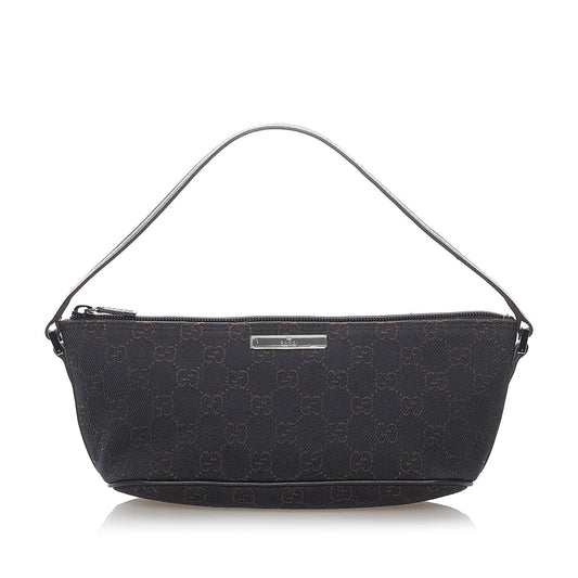 Gucci GG Canvas Boat Baguette (SHG-32079)