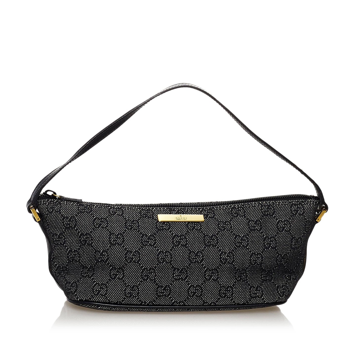 Gucci GG Canvas Boat Baguette (SHG-32251)