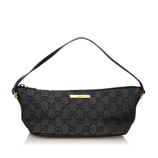 Gucci GG Canvas Boat Baguette (SHG-32251)