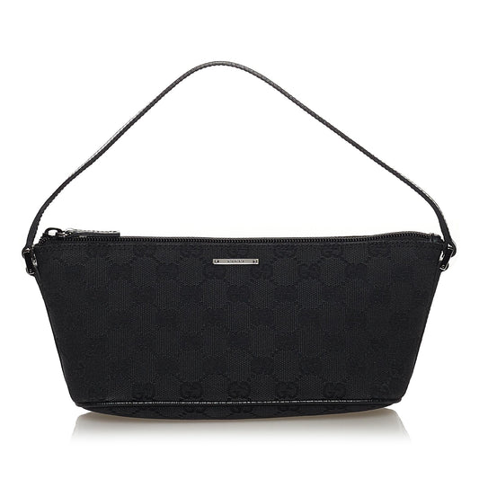Gucci GG Canvas Boat Baguette (SHG-32281)
