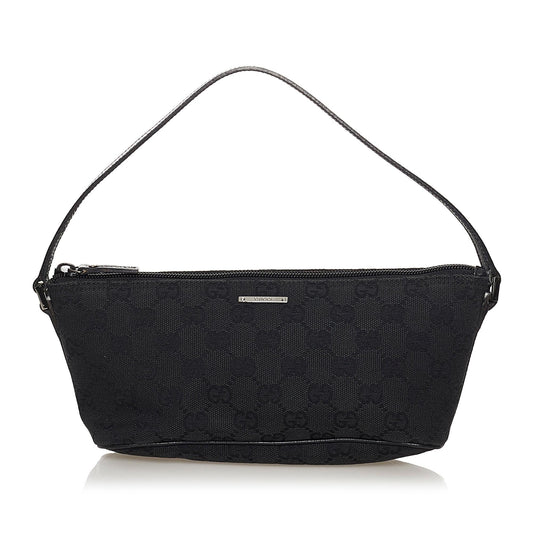 Gucci GG Canvas Boat Baguette (SHG-32308)