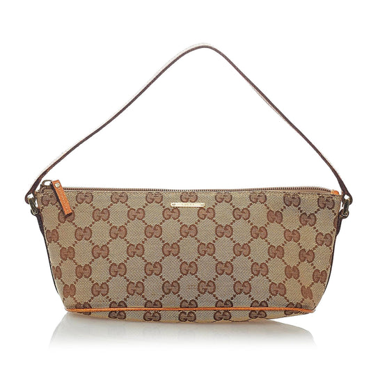 Gucci GG Canvas Boat Baguette (SHG-32386)