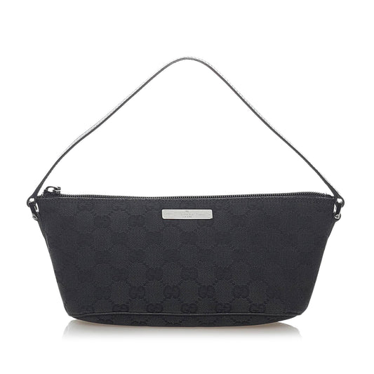 Gucci GG Canvas Boat Baguette (SHG-32409)