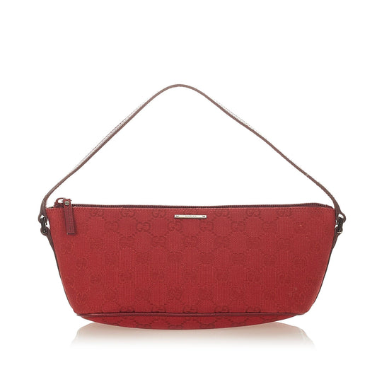 Gucci GG Canvas Boat Baguette (SHG-32496)