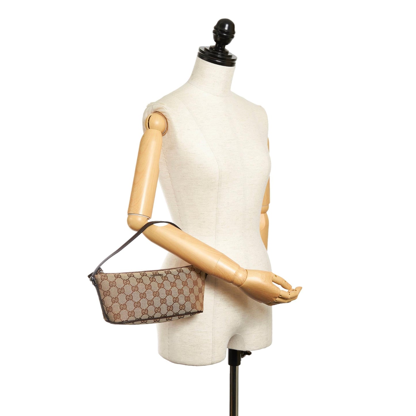 Gucci GG Canvas Boat Baguette (SHG-32689)