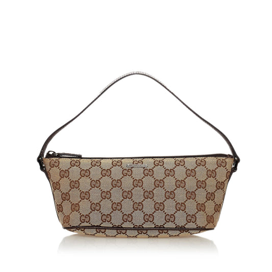 Gucci GG Canvas Boat Baguette (SHG-32757)