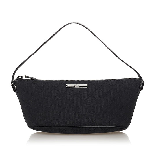 Gucci GG Canvas Boat Baguette (SHG-32776)