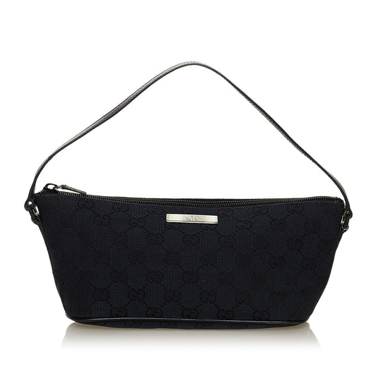 Gucci GG Canvas Boat Baguette (SHG-36162)