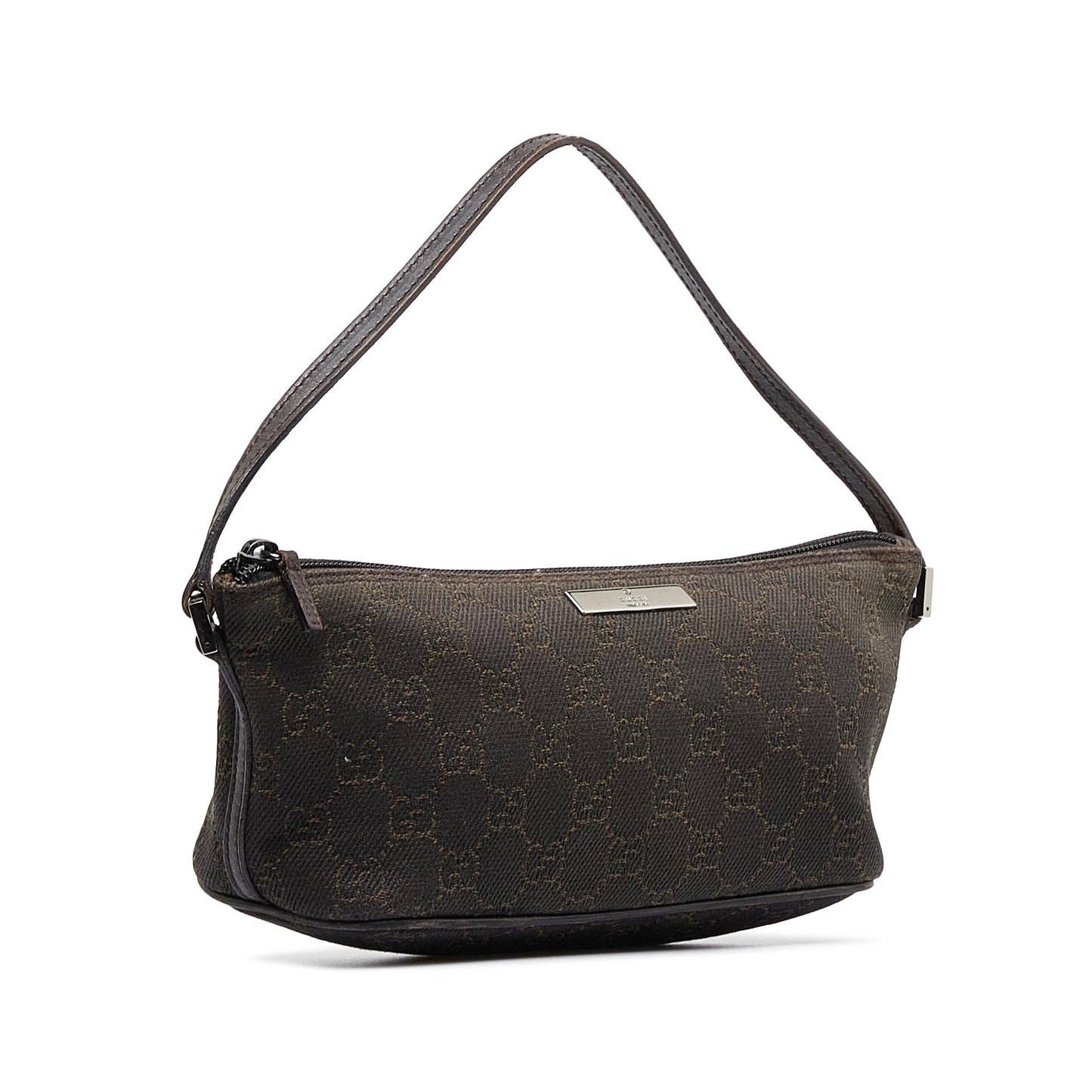 Gucci Monogram Pochette Canvas Crossbody