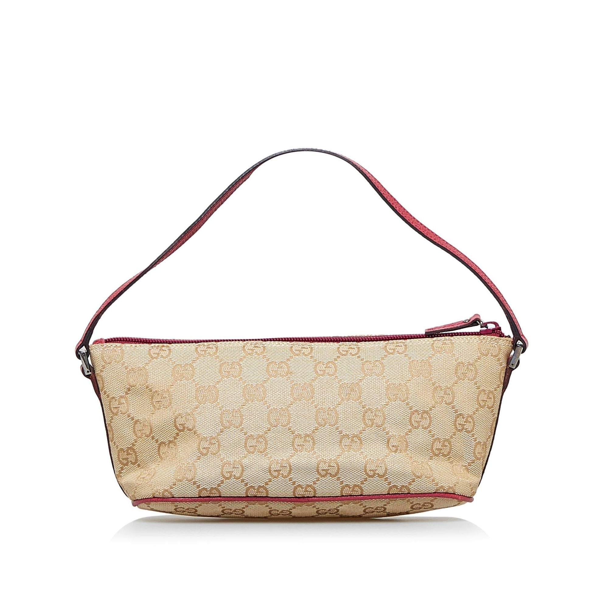 Gucci Pochette Canvas Shoulder Bag