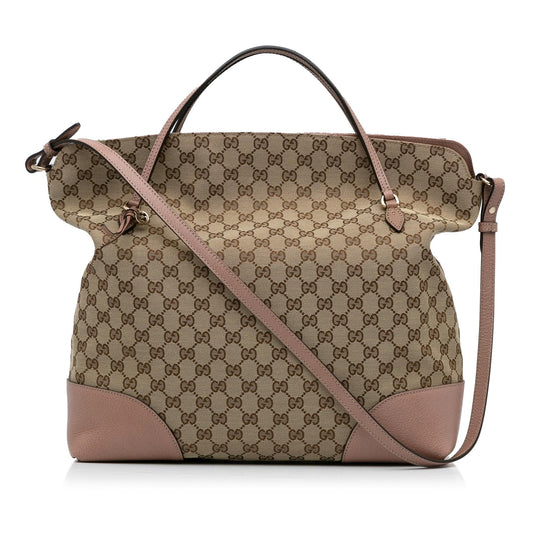 Gucci GG Canvas Bree Satchel (SHG-SbHeXb)