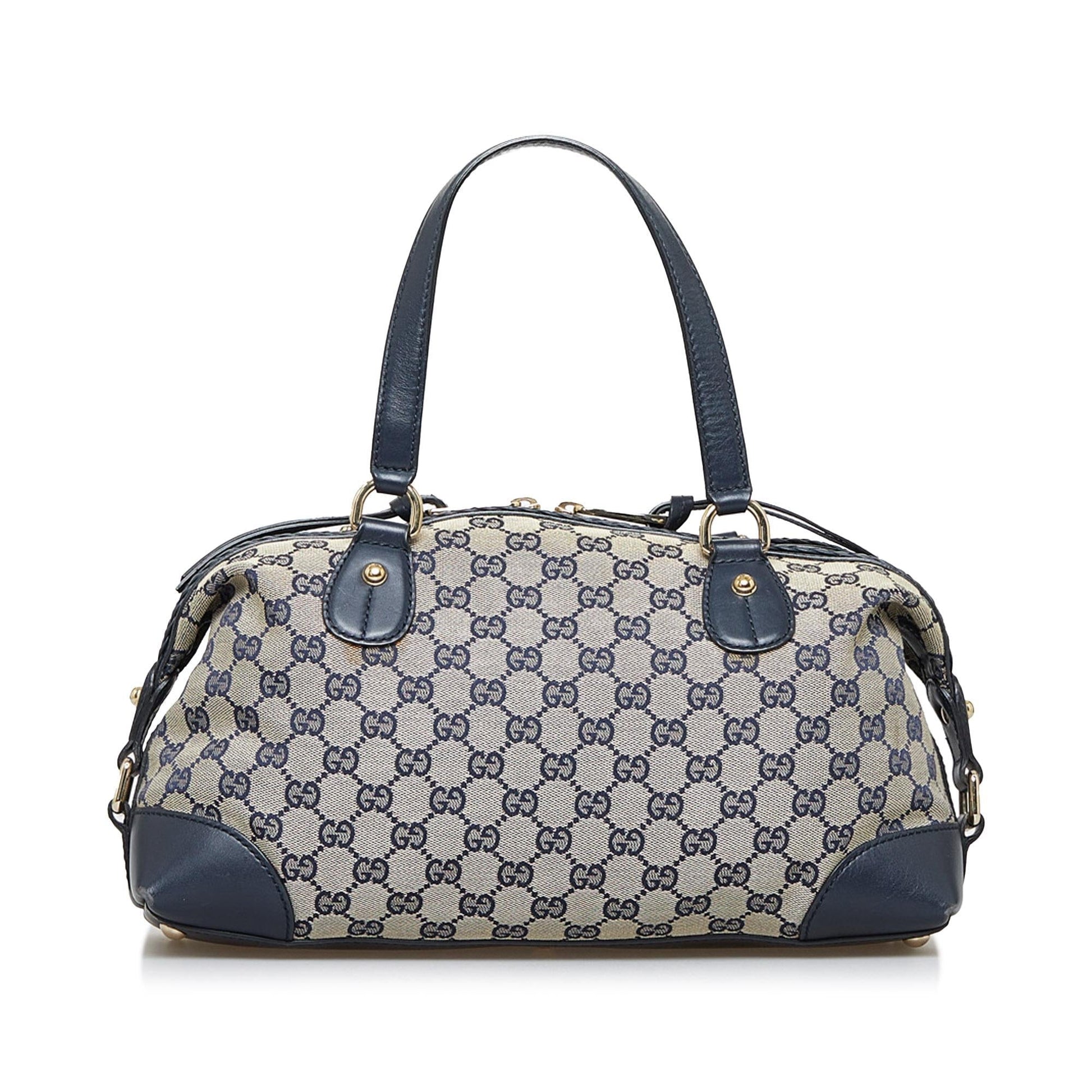 Gucci GG Canvas Brick Lane Satchel (SHG-564Kbq)