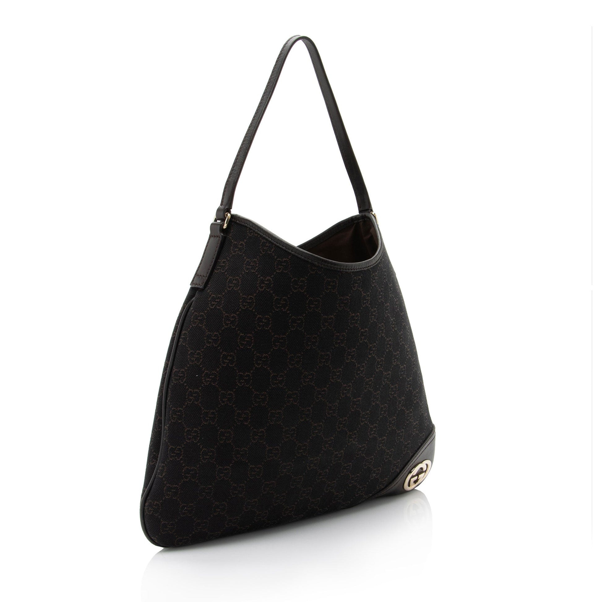 Gucci GG Canvas Britt Medium Hobo (SHF-nj2RBV)