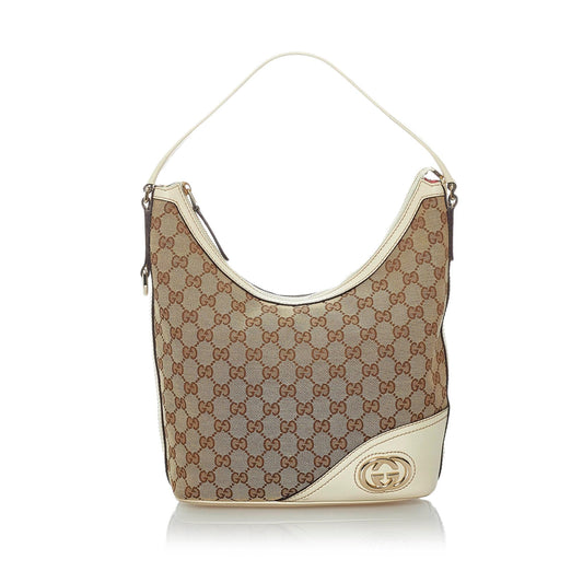 Gucci GG Canvas Britt Shoulder Bag (SHG-29822)