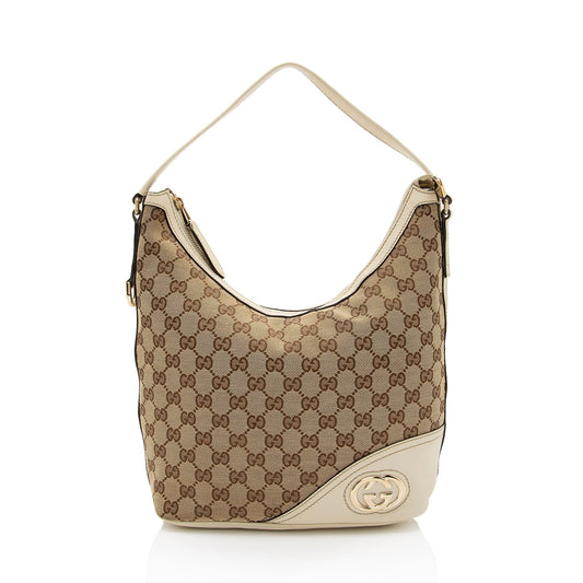 Gucci GG Canvas Britt Small Hobo (SHF-rmQ8Ul)