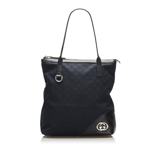 Gucci GG Canvas Britt Tote Bag (SHG-BflEaN)