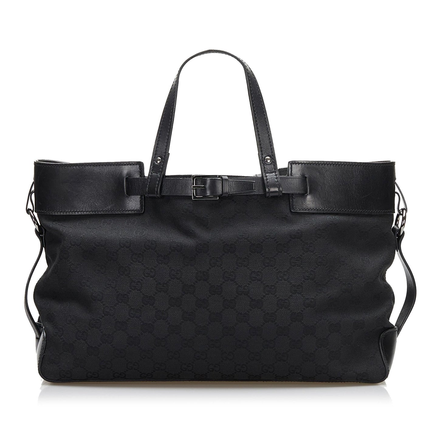 Gucci GG Canvas Buckle Tote (SHG-36168)
