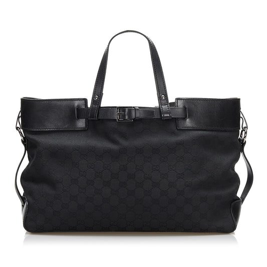 Gucci GG Canvas Buckle Tote (SHG-36168)