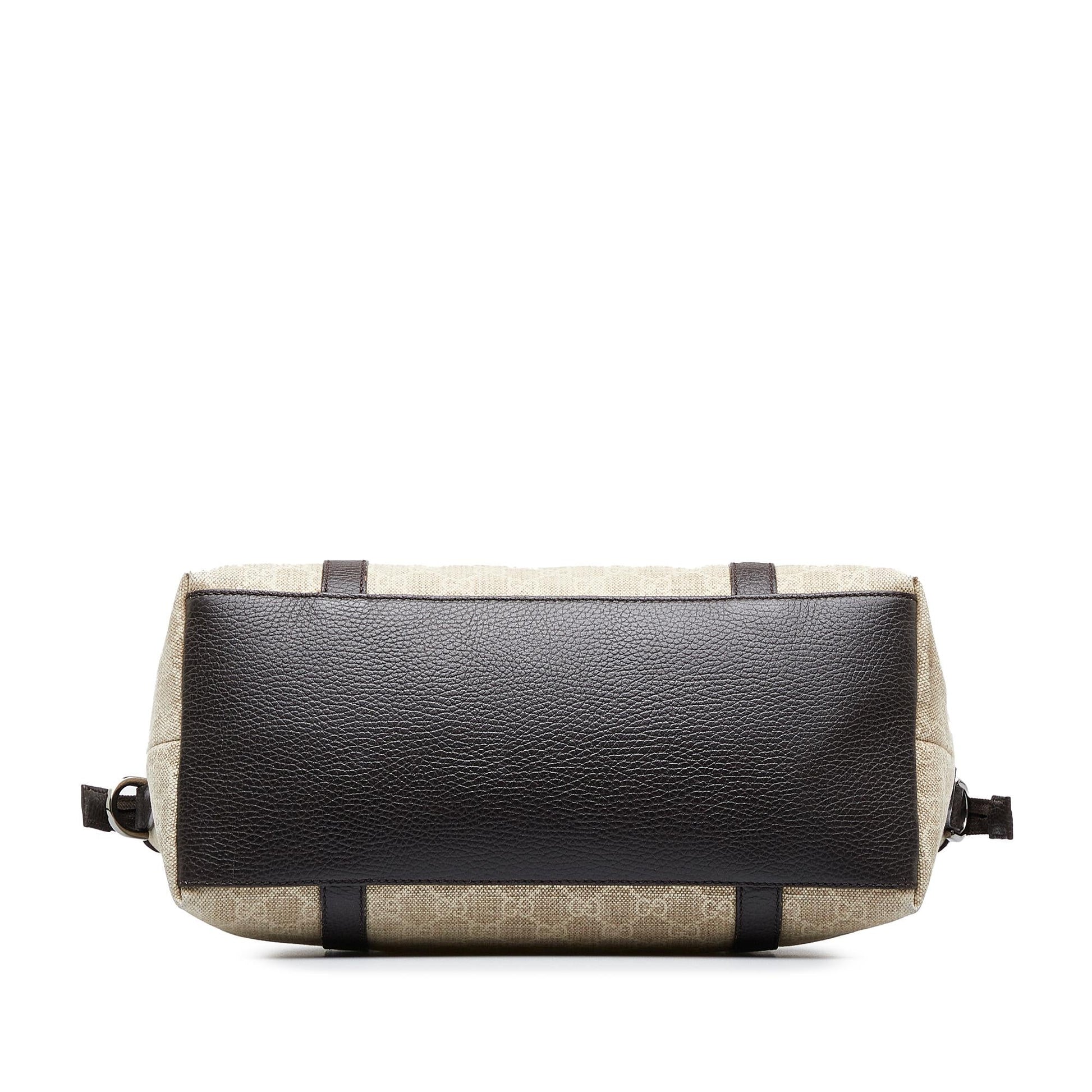 Gucci GG Canvas Charm Dome Satchel (SHG-MOjlZ6)