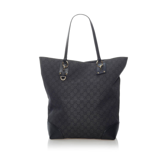 Gucci GG Canvas Charm Tote Bag (SHG-30733)