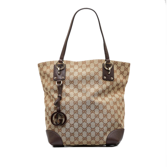 Gucci GG Canvas Charm Tote (SHG-n6X4id)