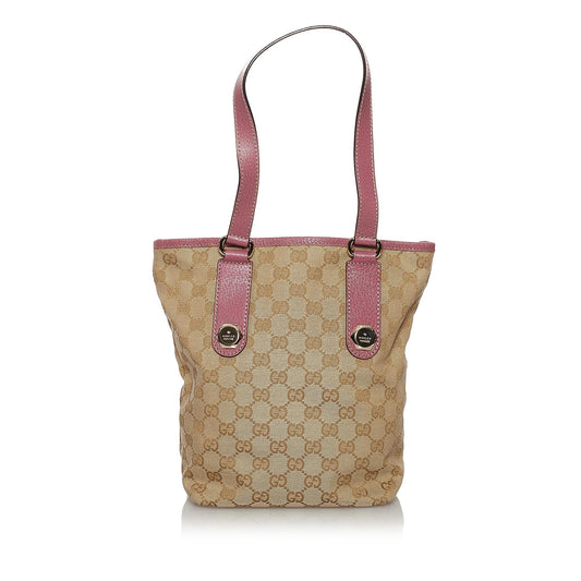 Gucci GG Canvas Charmy Tote Bag (SHG-30646)