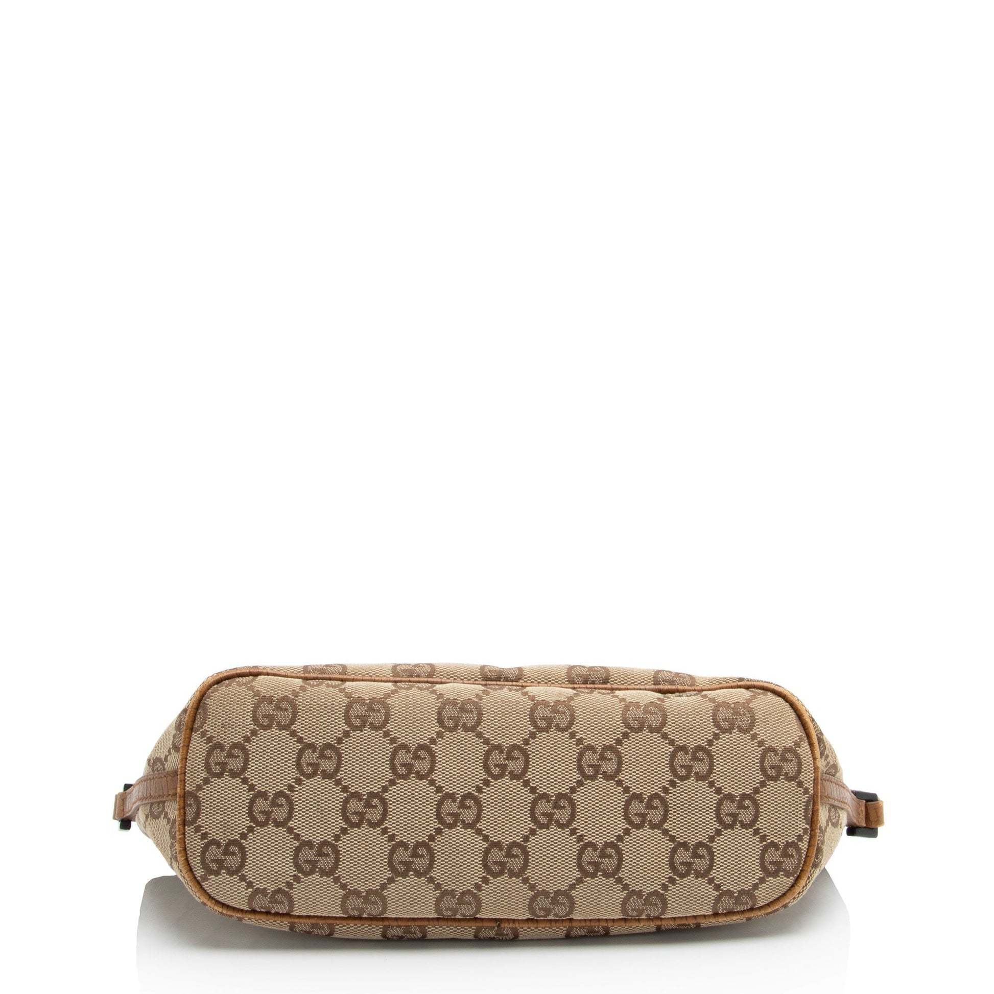Gucci Pochette Leather Canvas Clutch