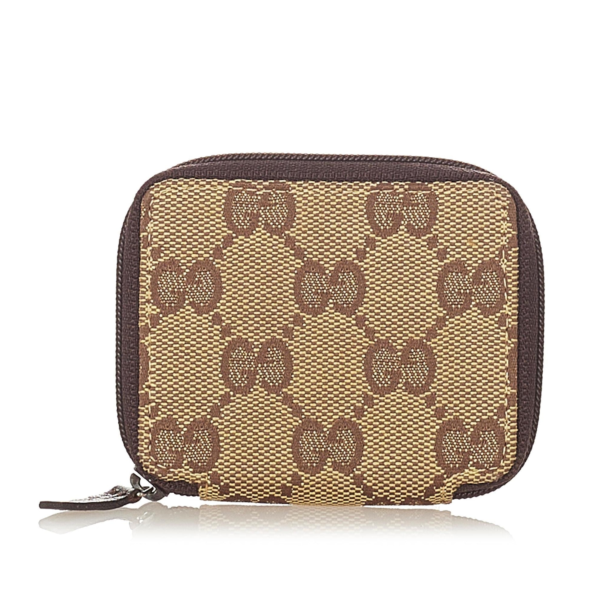Gucci Leather Canvas Clutch Style 5