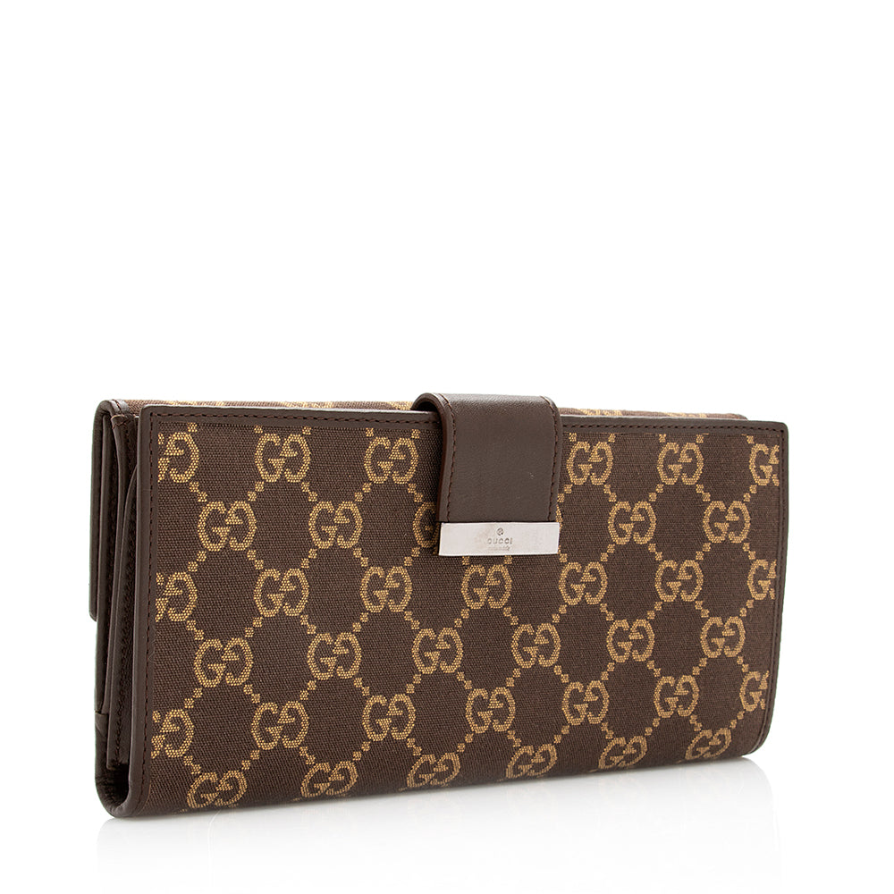 Gucci GG Canvas Continental Wallet (SHF-20077)