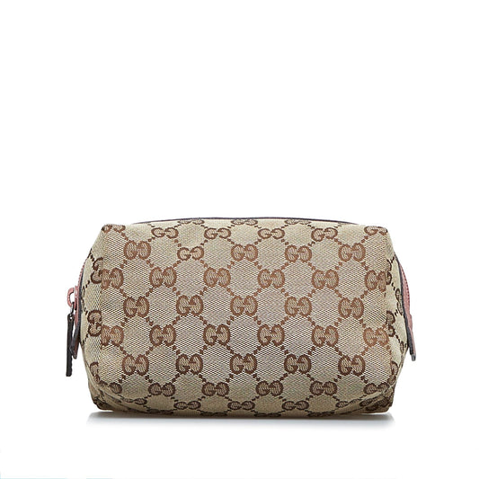 Gucci GG Canvas Cosmetic Pouch (SHG-naEElv)