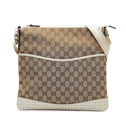 Gucci GG Canvas Crossbody Bag (SHG-keKDFG)