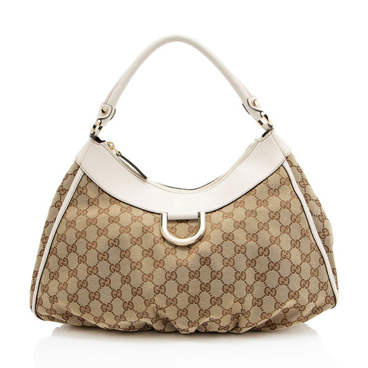 Gucci GG Canvas D Ring Large Hobo