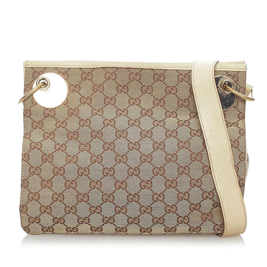 Gucci GG Canvas Eclipse Crossbody Bag (SHG-32119)