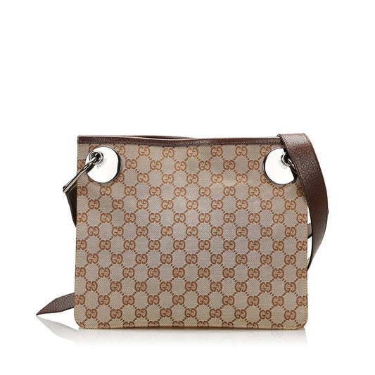 Gucci GG Canvas Eclipse Crossbody (SHG-35738)