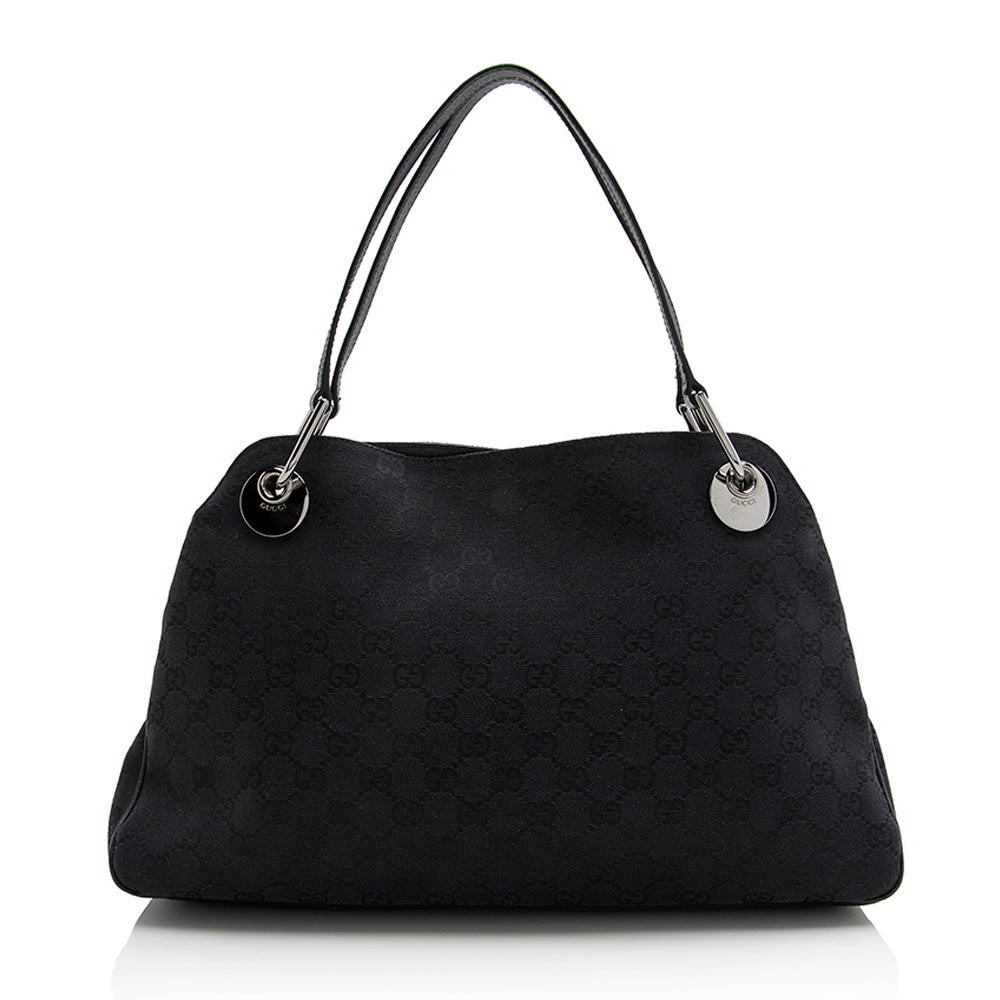 Gucci GG Canvas Eclipse Medium Shoulder Bag (SHF-22051)