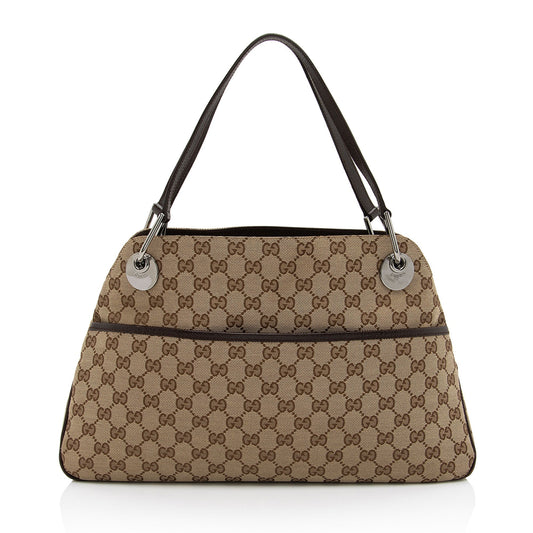 Gucci GG Canvas Eclipse Medium Shoulder Bag (SHF-YMoOGb)