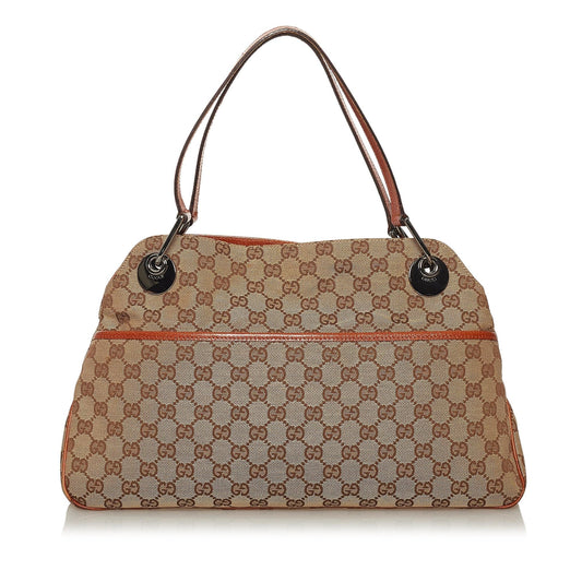Gucci GG Canvas Eclipse Shoulder Bag (SHG-29205)