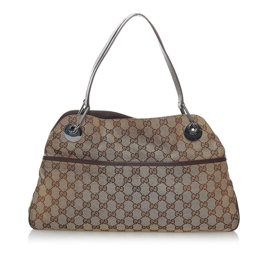 Gucci GG Canvas Eclipse Shoulder Bag (SHG-29775)