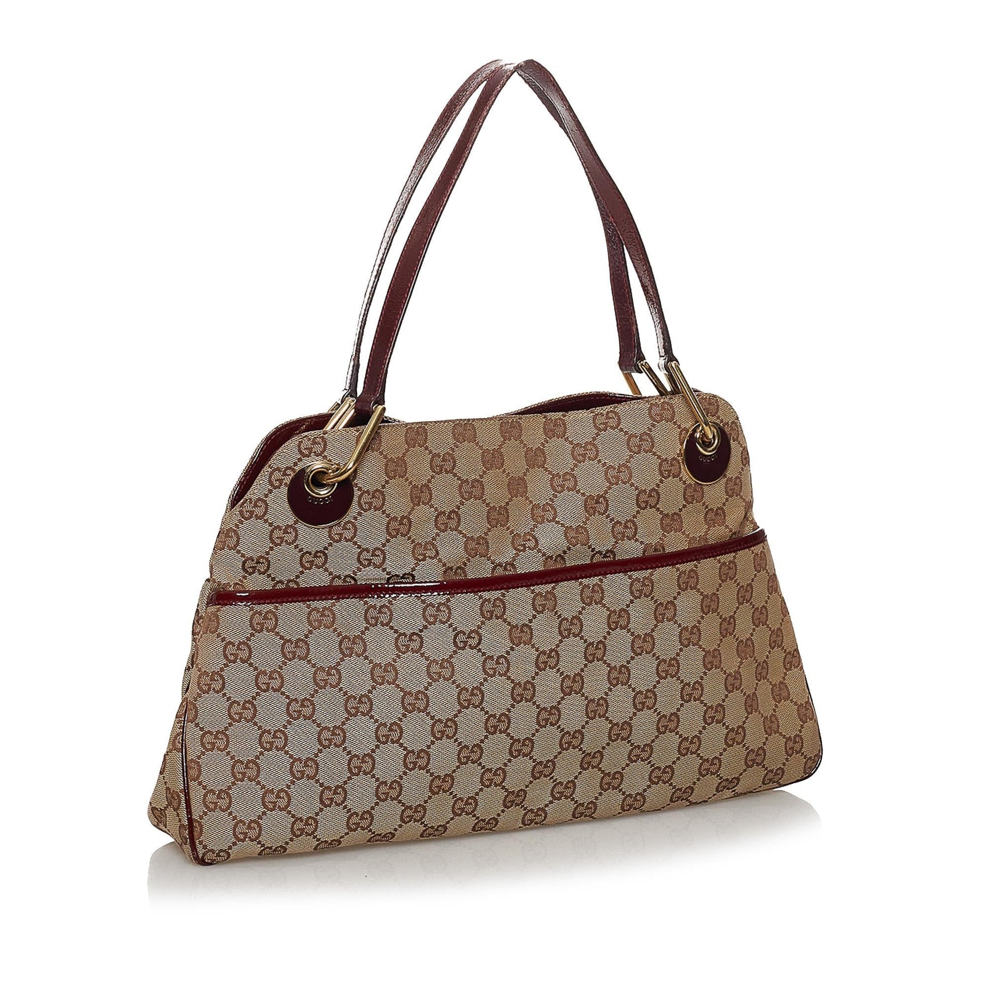Gucci Canvas Shoulder Bag Style 10