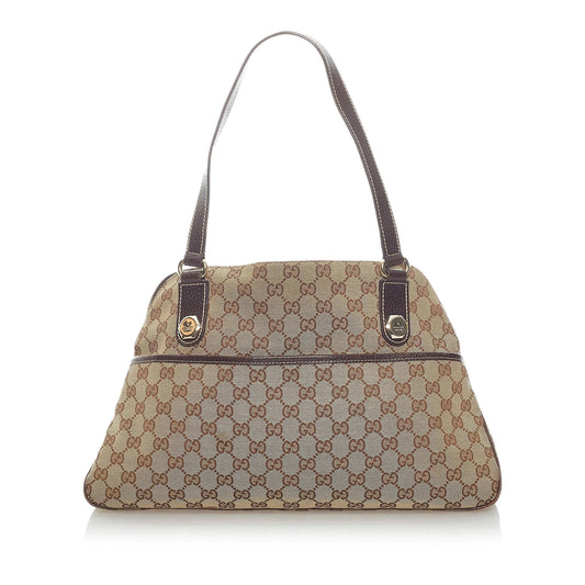 Gucci GG Canvas Eclipse Shoulder Bag (SHG-34655)