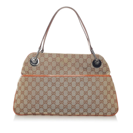 Gucci GG Canvas Eclipse Shoulder Bag (SHG-34768)