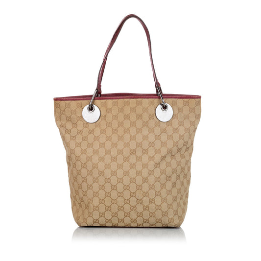 Gucci GG Canvas Eclipse Tote Bag (SHG-32163)