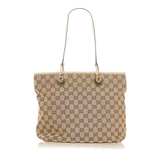 Gucci GG Canvas Eclipse Tote Bag (SHG-32350)